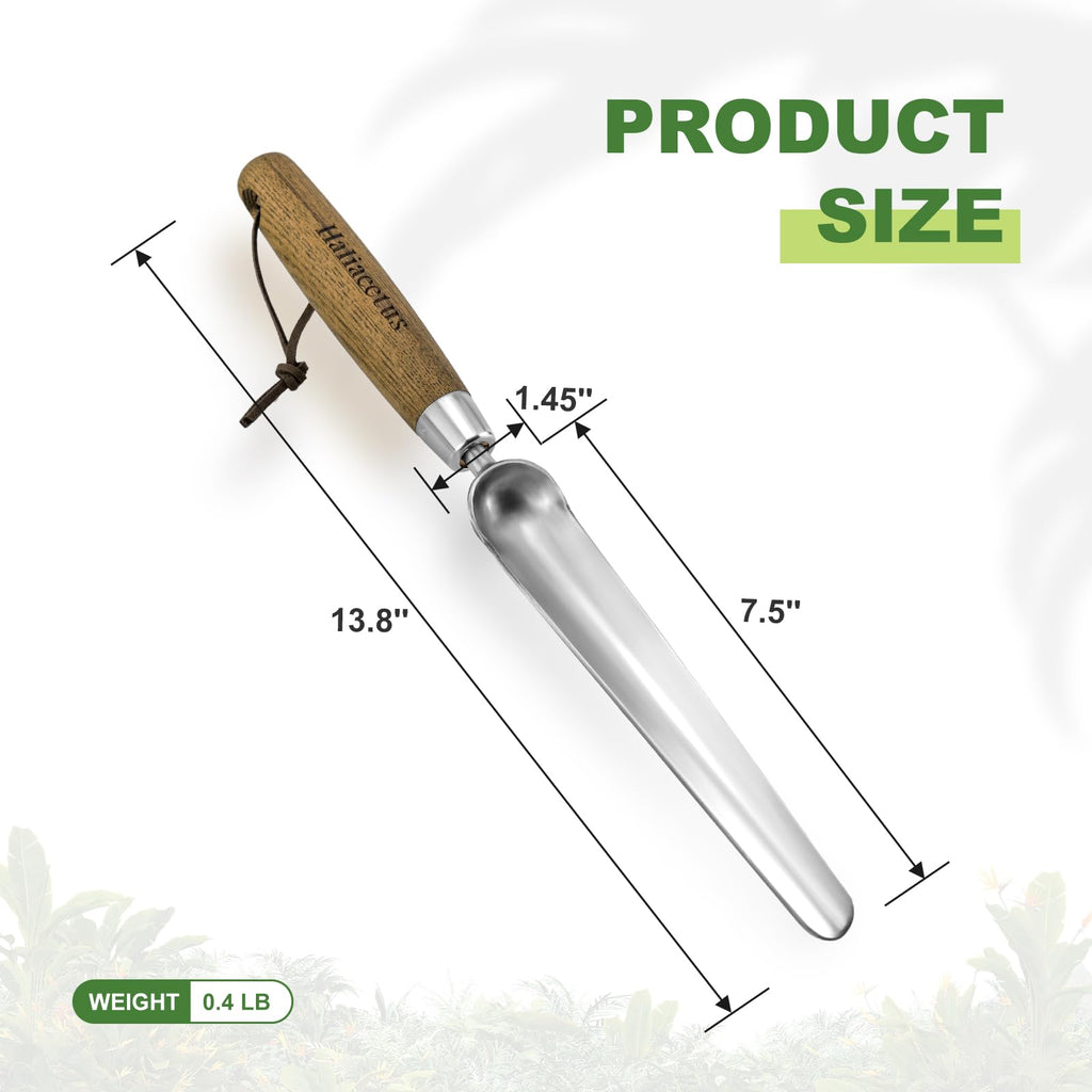 Haliaeetus Widger Seedling Tool, 13.8'' Narrow Garden Trowel for Repotting