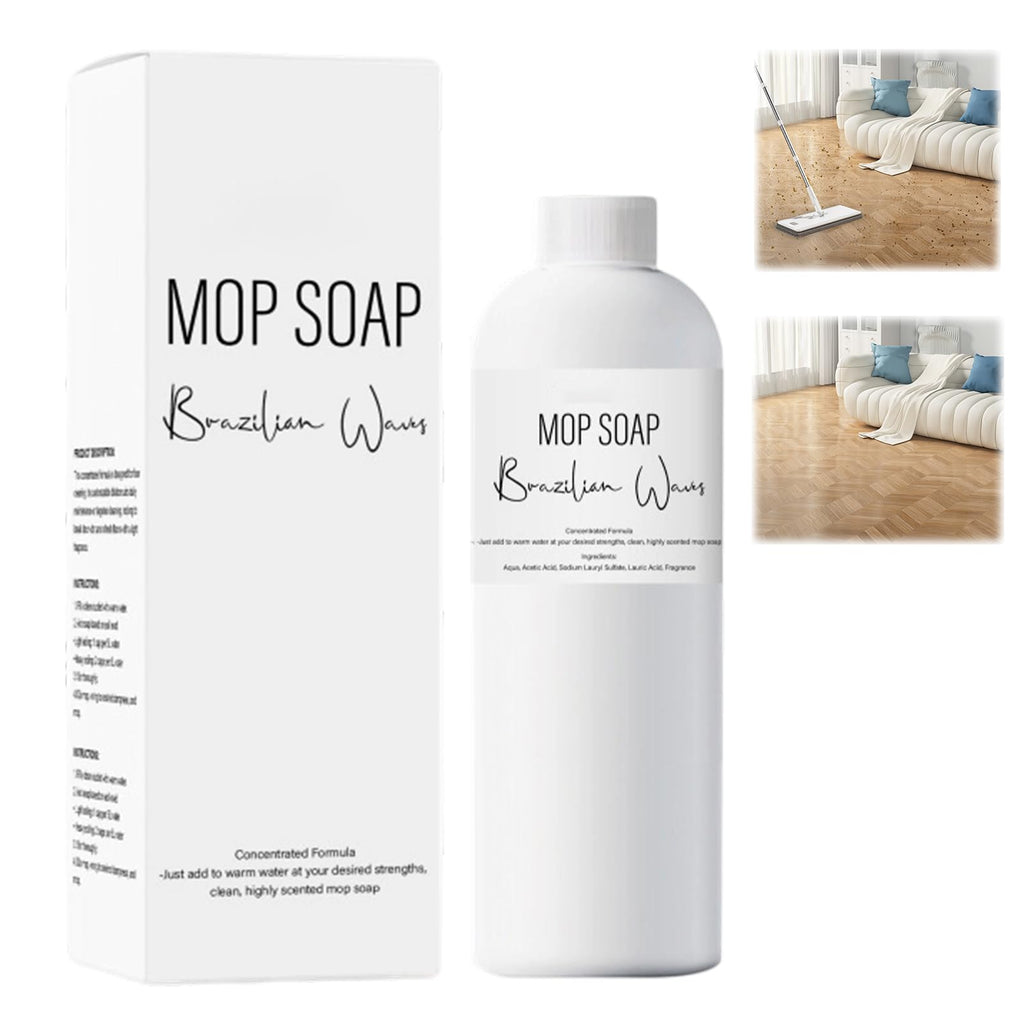 Brazilian Waves Mop Soap,New Mop Soap for Floor Cleaning, Multisurface Bathroom & Kitchen Cleaner Supplies (120ML)