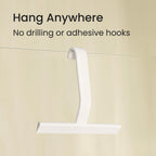 dancemoon JustHang Shower Squeegee with Built-in Hook, 10-Inch White
