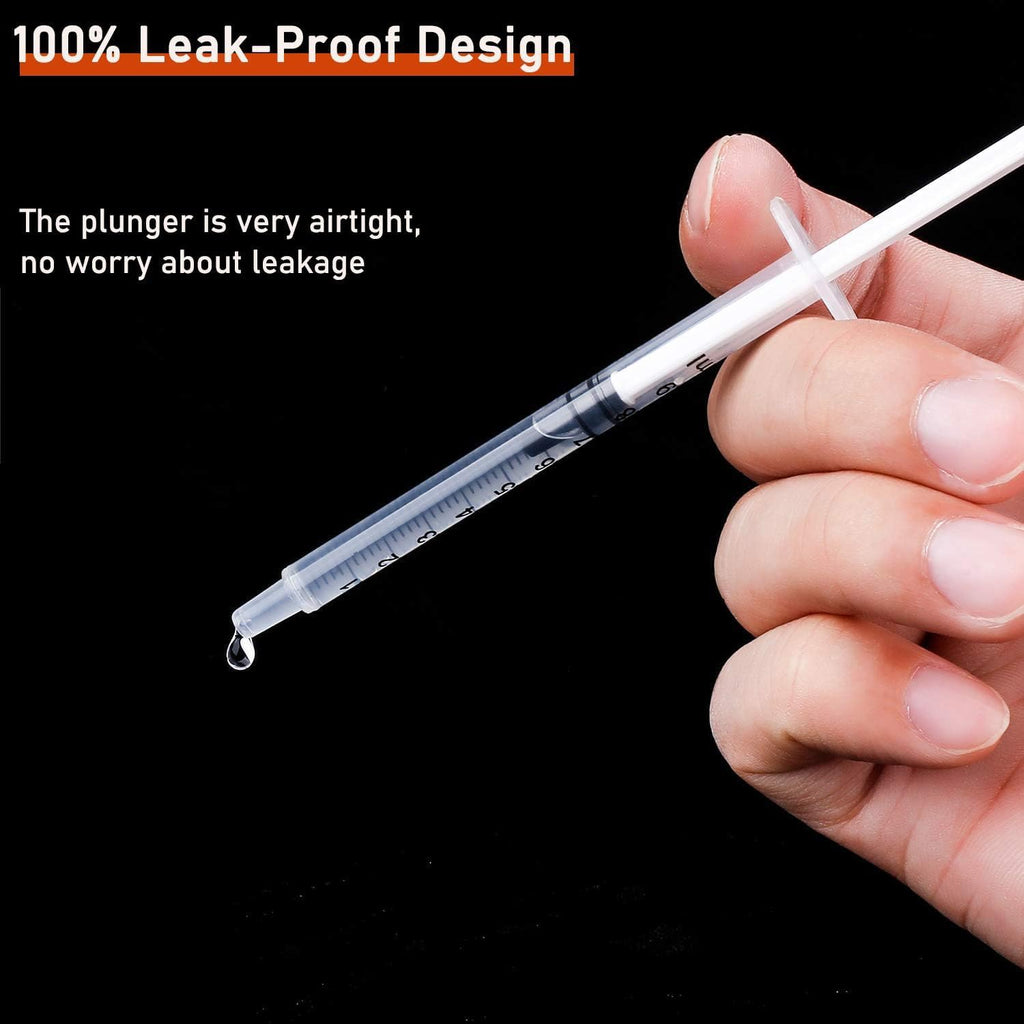 30Pcs 1ml Syringes with Cap Oral Dispenser Syringe
