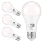 Qualilux Dusk to Dawn Light Bulbs, Auto On/Off Light Sensing LED Bulbs Outdoor, Daylight, A19 4-Pack, 12W 1000LM 75W Equivalent, HQ-H024