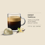 Nespresso Vertuo, Sweet Vanilla, Medium Roast, 30-Count Coffee Pods