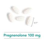 NutriCology Pregnenolone 100 mg - Micronized Hormone Precursor - Stress & Well-Being Support - Enhanced Absorption Formula - 60 Servings - 60 Tablets