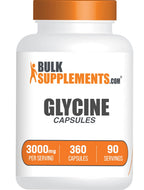 BulkSupplements.com Glycine Capsules - Glycine Supplements, Amino Acid Supplement - Gluten Free, 4 Capsules per Serving, 360 Count (Pack of 1)