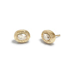 COACH Signature Logo Stud Earrings Crystal 1 One Size