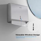 KSITEX Paper Towel Holder Dispenser Wall Mount,SUS304 Stainless Steel