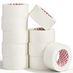 SWRT Masking Tape 2 Inch x 55 Yards, Masking Tape Bulk 10 Rolls (550 Yards Total), White Masking Tape for Painting, Fuse & Perler Beads Art Craft, Clean Removal