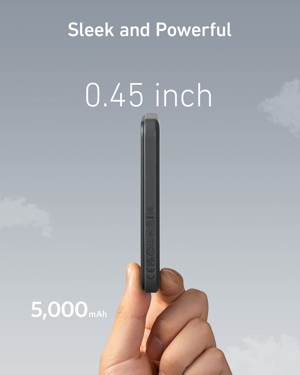 Anker 621 MagGo Power Bank, 5,000mAh Magnetic Portable Charger