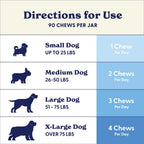 Origin Labs Belly Buddies - Probiotics for Dogs - Prebiotics & Probiotics - Supports Gut, Skin, and Immune Health - 5 Billion CFUs 7 Strain Probiotic Blend - Natural Bacon Flavor, 90 Soft Chews