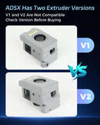 FLASHFORGE AD5X Extruder, Entire Extruder Assembly, with 0.4mm High Flow 32mm³/s Hotend Kit, High-Speed 3D Printer Part (Extruder V1)