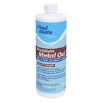 Pool Mate 1-Quart Premium Metal Out Stain and Mineral Inhibitor, Pool Metal Remover, Stain Remover, Made in USA