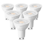 Lepro GU10 LED Bulb Dimmable, 50W Halogen Equivalent Light Bulbs, 5.5W 5000K Daylight White Replacement for Recessed Track Lighting, 40°Spotlight for Kitchen Range Hood Living Room & Bedroom, 6 Pack