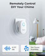 REOLINK 2K Video Doorbell Wi-Fi Camera with Chime, 3:4 Head-to-Toe View, 180°View, 5/2.4 GHz Wi-Fi, 2-Way Talk, Person/Package Detection, Waterproof, Smart Alerts, Works NVR(Wired)
