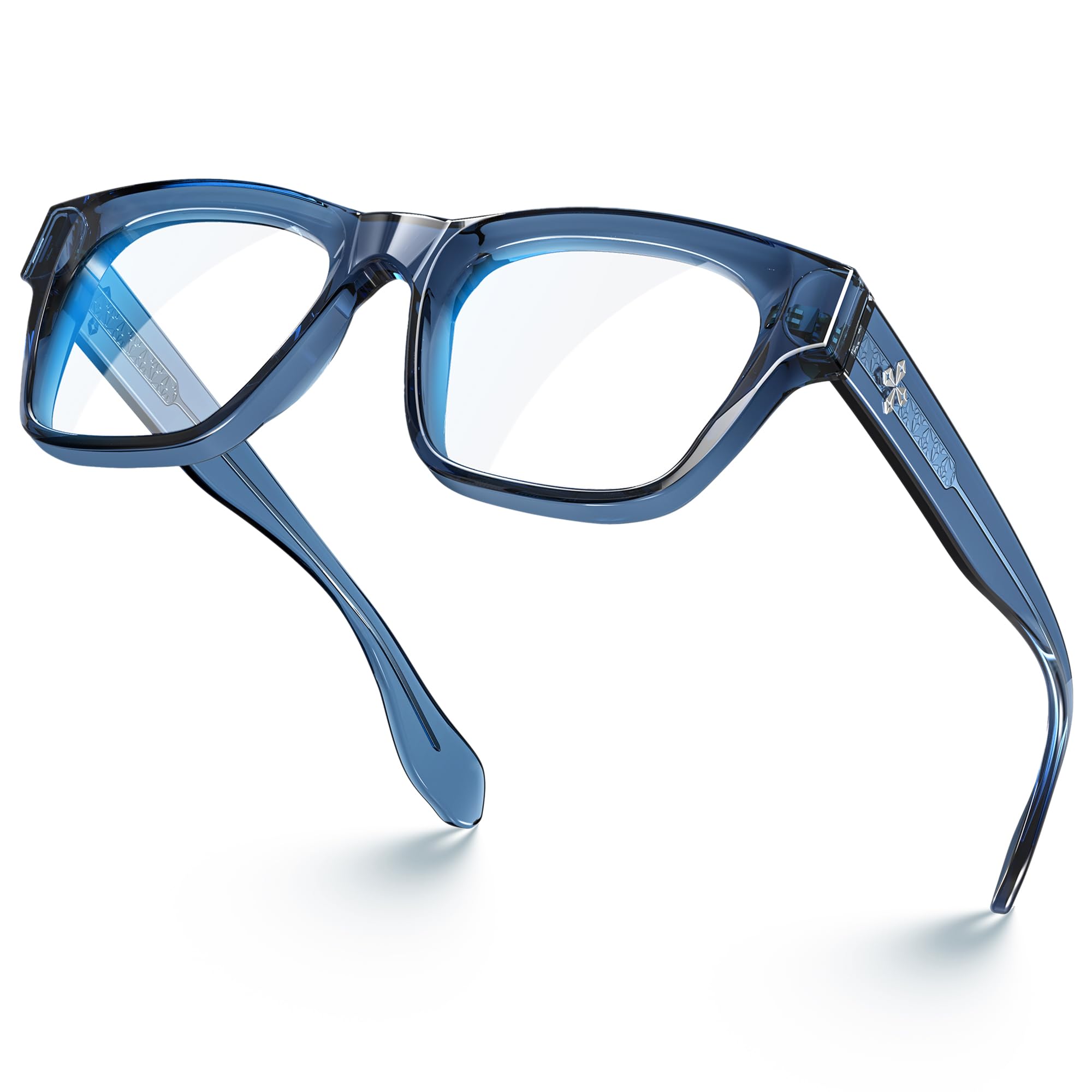 VISOONE Stylish Frame in Multiple Colors Blue Light Blocking Glasses for Men Women BONA
