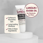 Lanolin Lip Balm 3 pack - Lip Repair for Hot/Dry Weather - Natural Lanolin Nipple Cream - Lip Moisturizer for cracked lips - Hydrating lip care - Ultra pure jojoba oil - Kosher chap stick (1.05 oz)