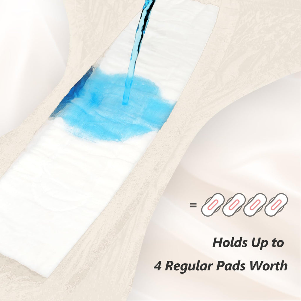 MOLLIS Disposable Period Underwear for Women, Postpartum Panties, Maternity Knickers Heavy Flow Leak Proof, Unscented, Beige, XXLarge, 16 Count