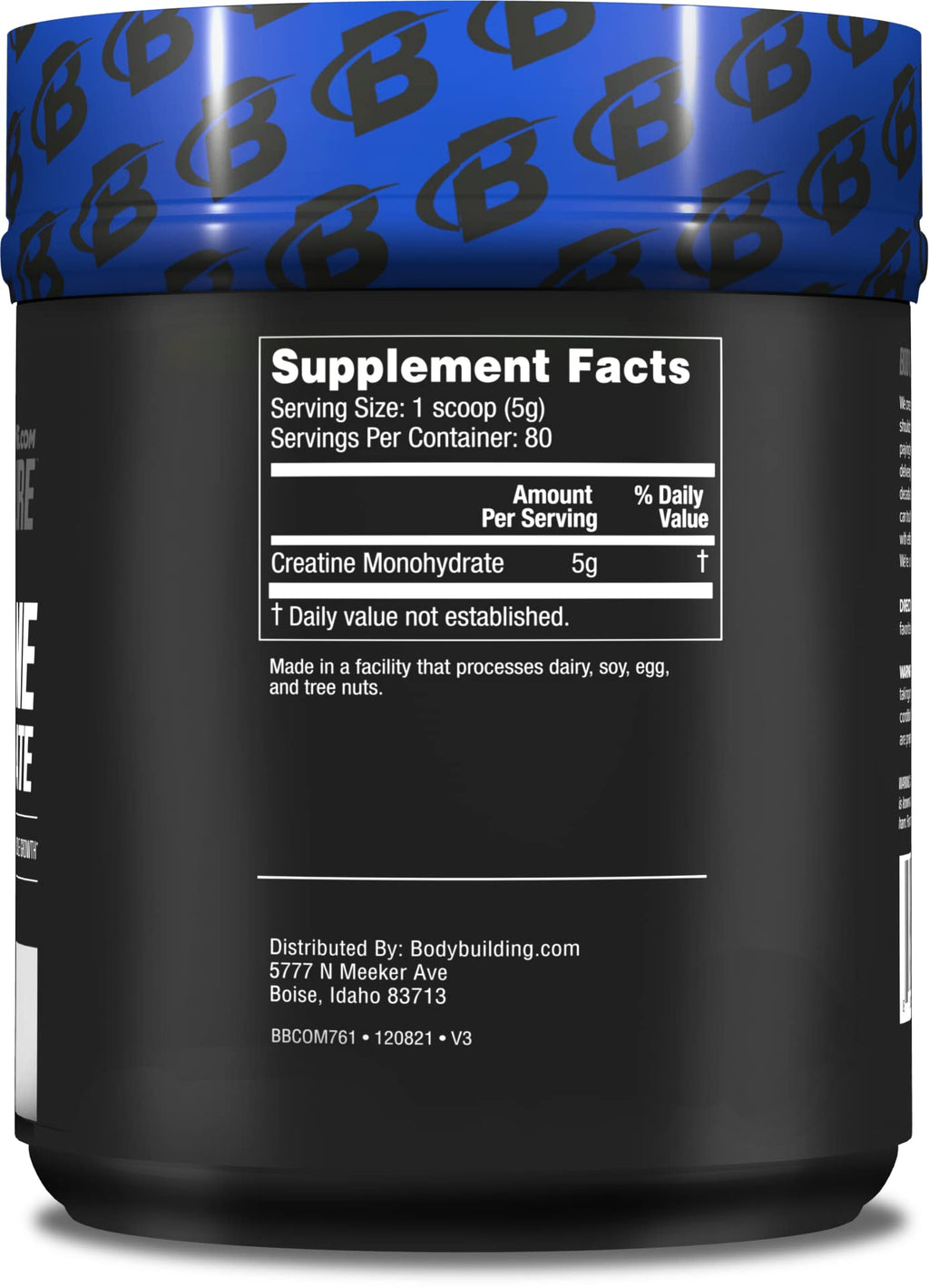 Bodybuilding.com Signature Creatine Monohydrate Powder, Pure Creatine, Muscle Size, Strength, Power, Performance, Recovery, 400 Grams, 80 Servings, Unflavored