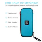 PROHAPI Hard Stethoscope Case, Large Stethoscope Carrying Case with ID Slot, Compatible with 3M Littmann/ADC/Omron/MDF Stethoscope Includes Mesh Pocket for Nurse Accessories (Turquoise)