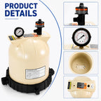 LOTMOVE Pool Filter Lid Assembly Kit Compatible with Pentair Clean & Clear CC75 CC150 CC200 Filters, Includes 178561 Lid, 190058 Pressure Gauge, 9820980 Air Relief Valve & 59052900 Lock Ring