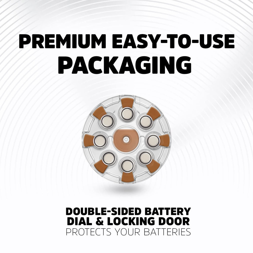 Energizer Size 312 Hearing Aid Batteries, EZ Turn & Lock Hearing Aid Batteries Size 312, 24 Count