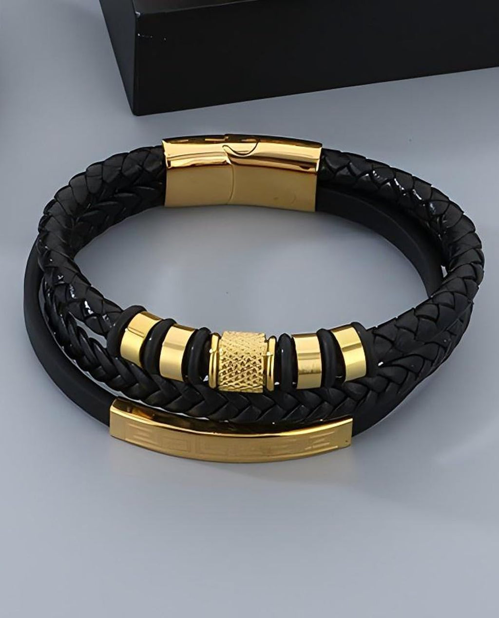 Kim Carrey Italian Handmade Leather Bracelets for Men