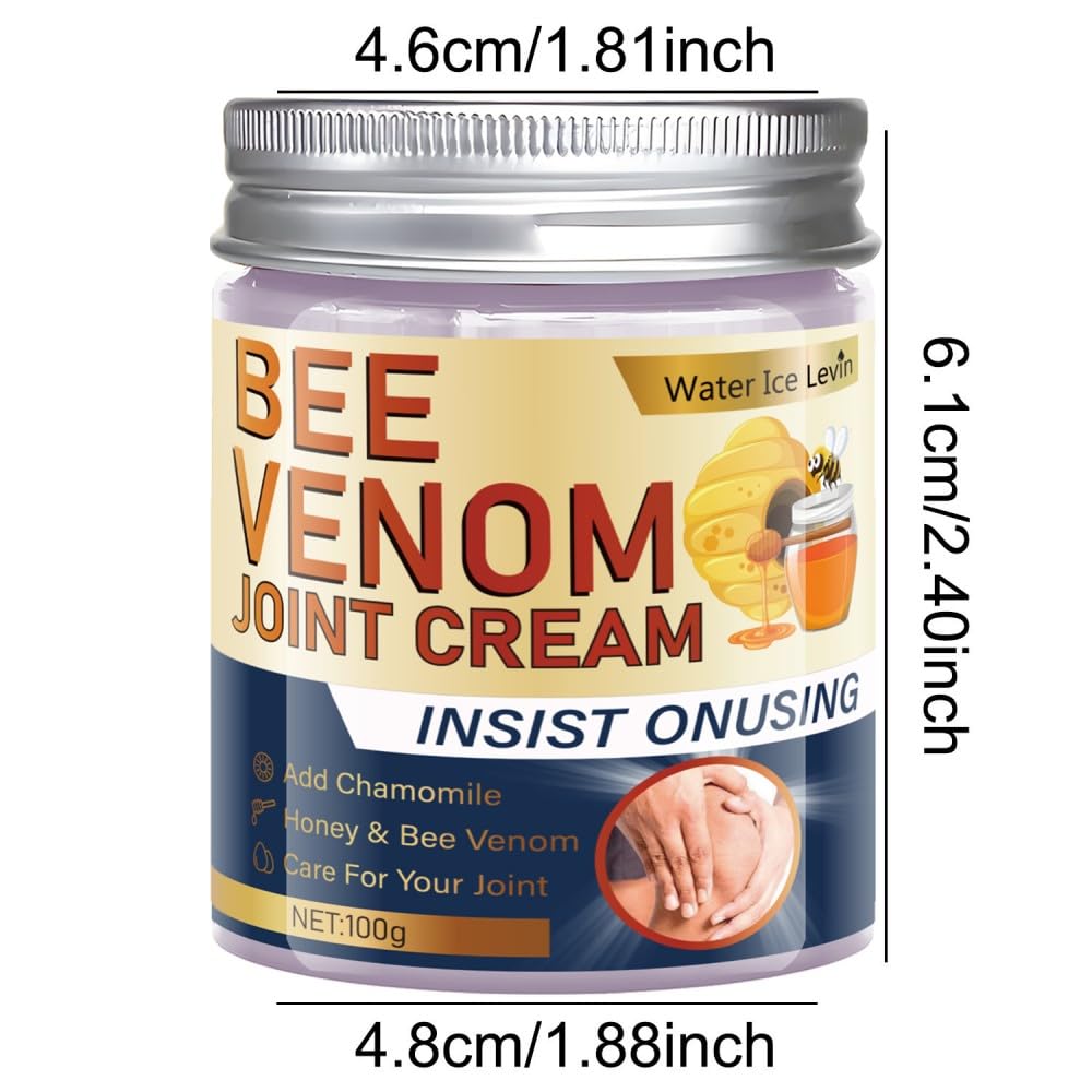 2PCS Bee Venom Joint Cream,Bee Venom Gel,Bee Venom Advanced Joint and Bone Cream,Professional bee Venom Joint Gel,Effective for Back, Neck, Hands, Kneel