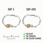 Love You This Much Sentimental Niece Gift from Aunt | 18k Gold Sunflower Bracelet | Meaningful Present for Niece | Christmas Gift Ideas for Aunt (Sunflower Bracelet)