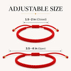 Rosey Kabbalah Red String Bracelet for Protection - Unisex Evil Eye Protection Bracelet - Pulseras Para Hombres - For Good Luck, Blessings, Financial Success & Bravery - Adjustable Size
