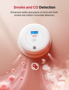 X-Sense Smoke and Carbon Monoxide Detector Combo, Wireless Interconnected Combination Smoke and Carbon Monoxide Detector with 10-Year Battery, Up to 24 X-Sense Link+ Wireless Alarms, SC01-W, 3-Pack