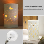 LinMiFo Wax Warmer Bulbs 6 Pack, G50 25 Watt Light Bulbs for Full Size Scentsy Warmers, E12 Base G16.5 Globe Clear scentsy Bulb for Candle Wax Warmer, Long Lifespan, 120 Volt