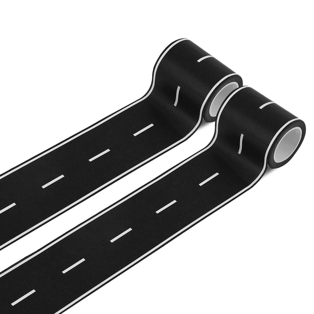 ZICRO Roadway Tape - Black Road Track Tape for Kids Birthday Party Racing Party Decoration - 2.4 Inch Wide 33 FT Long