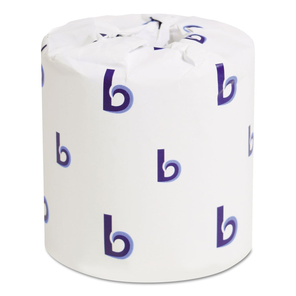 Boardwalk 6145 Bathroom Tissue, Standard, 2-Ply, White, 4 X 3 Sheet, 500 Sheets/roll, 96/Carton, 1 Count (Pack of 1)