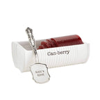 Mud Pie Can-Berry Ceramic Cranberry Serving Dish, Includes Spatula