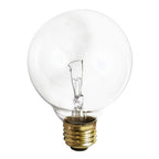 (4 Pack) G25 Globe Light Bulbs – 25W Incandescent, 2700K Soft White, E26 Base, Dimmable – Crystal Clear Vanity Bulbs for Bathroom, Mirror, Pendant Fixtures