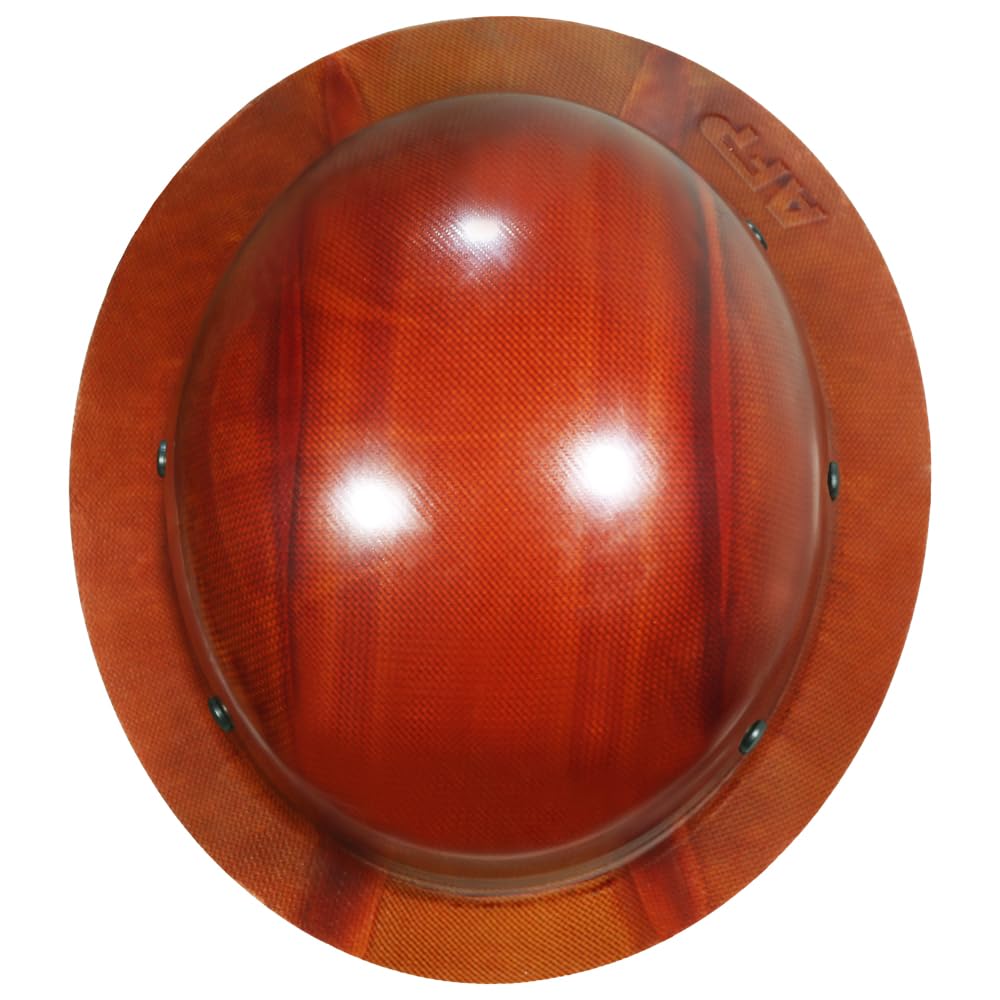 AFP Fiber Full Brim Hard Hat | 6 Point Ratchet Suspension | OSHA & ANSI Rated | Hard Hats for Men | Premium Construction Helmets for Safety