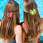 2.8 Medium Matte Hair Claw Clips for Thin Hair, 90' Strong Hold Non-slip Neutral Octopus Jumbo Hair Accessories for Women and Girls (Shiny)