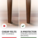 Felt Furniture Pads X-PROTECTOR - 10 Pack Premium 8”x6” Heavy Duty 1/5” Felt Sheets! Cut Furniture Felt Pads for Furniture Feet You Need – Best Furniture Pads for Hardwood Floors! Brown