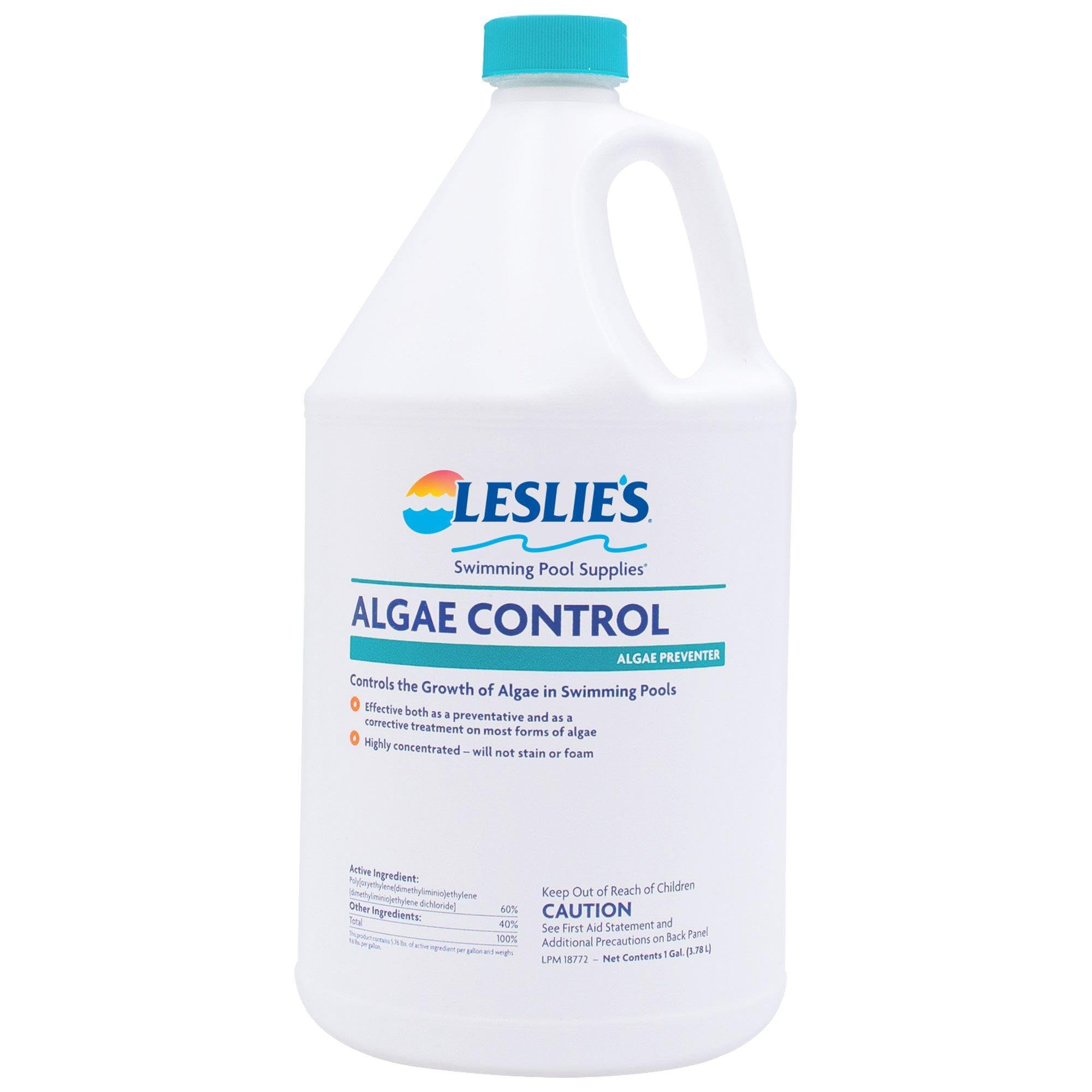 Leslie's Algae Preventative - Non-Staining Algae Control for Swimming Pools, Spas, and Hot Tubs - 1 Gallon