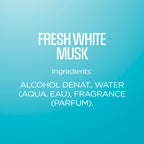 Body Fantasies Signature Fragrance Body Spray, Fresh White Musk, 8 Fluid Ounce
