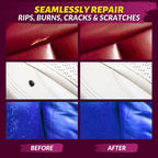 COCONIX Leather & Vinyl Repair Kit - Brown & Shades | Fix Tears, Holes, Scratches, and Peeling on Leather and Vinyl Furniture, Car Seats, and Jackets | Easy Application with Customizable Colors