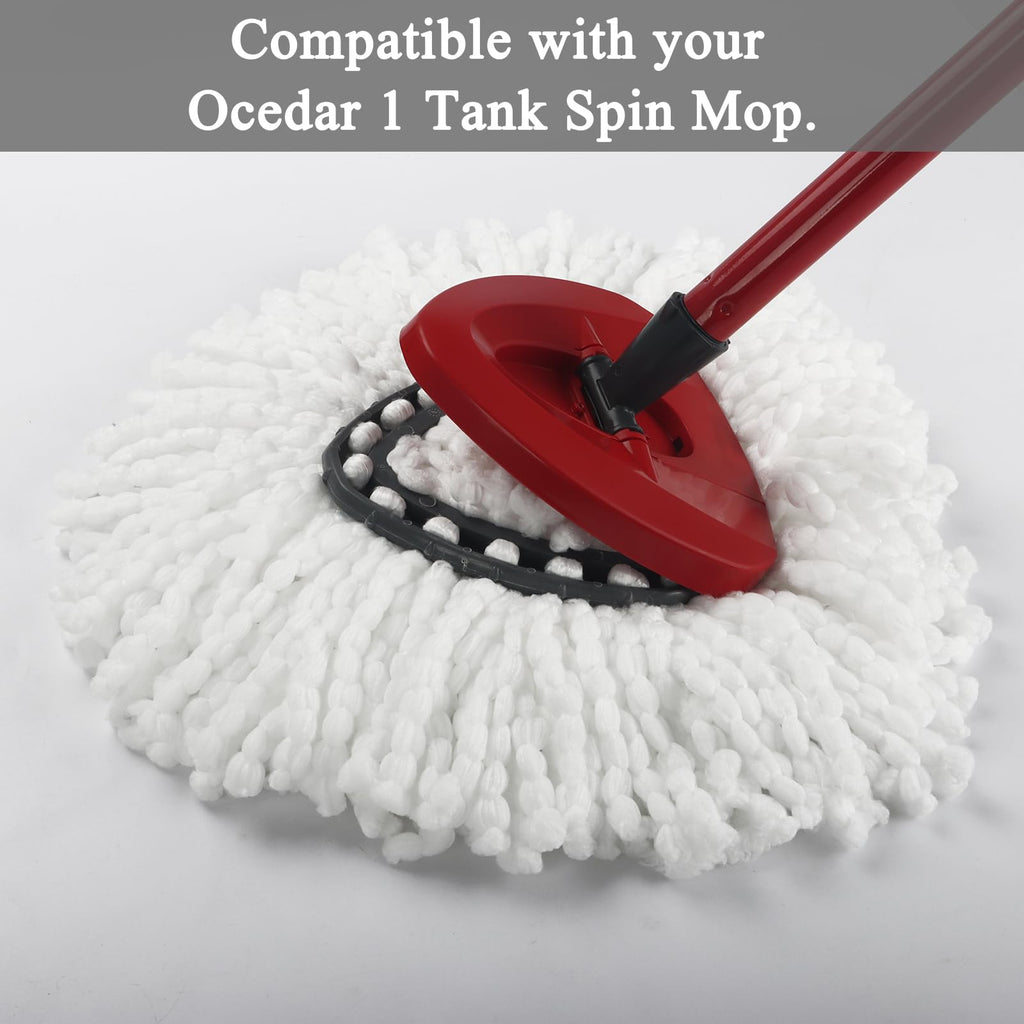 (Pack of 8) Spin Mop Heads Replacements Mop Refill Compatible with Ocedar 1-Tank Easywring Spinning Mop Replace Head