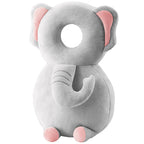 Baby Walker Head Protector Toddler Adjustable Baby Head Protection Backpack Wear Safety Pad (Elephant)