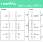 Evanshow Fingerprint Door Lock Biometric Door Knob with Keypad Keyless Entry, Door Locks for Bedrooms, Home Hotel Office Apartment Black
