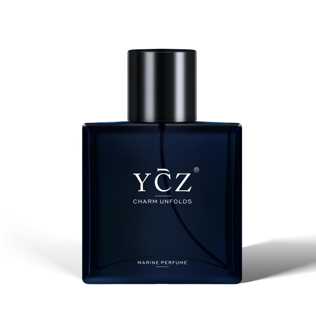Ycz Charm Unfolds Marine Perfume for Men, 1.7 oz. Long Lasting Eau De Parfum Cologne For Men, Oriental Woody Fragrance - Ideal Special Occasions, Making it the Ideal gentlemen���s Gift