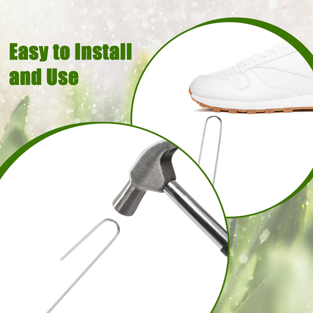 100Pcs Irrigation Drip Tubing Landscape Staples 5 Inch Garden Stakes