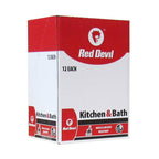 Red Devil 0408 Duraguard Kitchen & Bath Siliconized Acrylic Caulk, 10.1 oz., Clear, 12 Pack, Made in USA