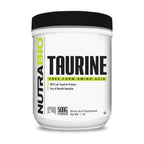 NutraBio Taurine Powder 500g | Pure Free-Form L-Taurine Amino Acid Supplement | Supports Cellular Health, Energy, and Wellness | Non-GMO, USP Grade