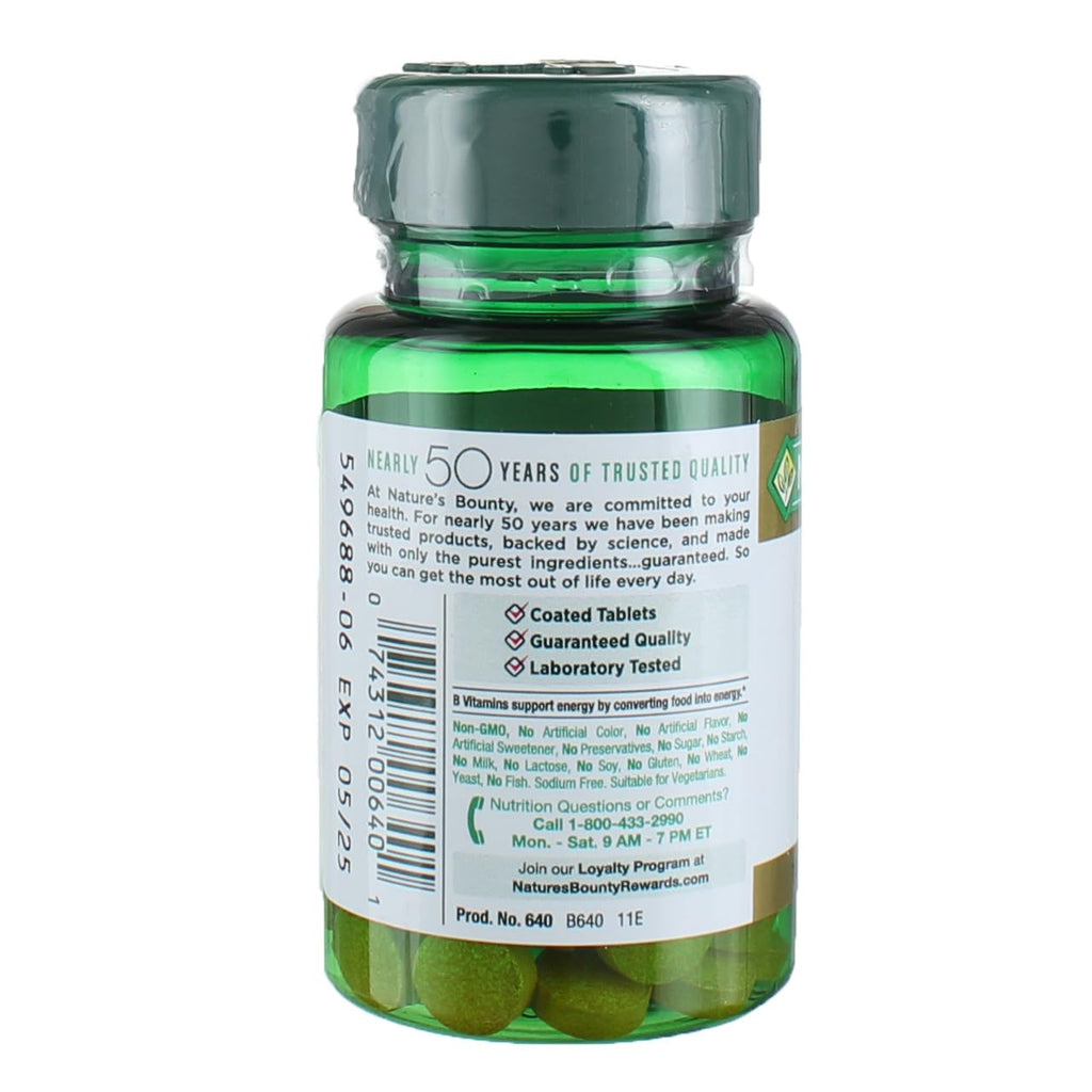 Nature's Bounty Vitamin B-2 100 mg, 100 Tablets (Pack of 6)