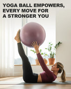 Trideer Exercise Ball Yoga Ball ��� Office Seating & Balance Ball Chair, Stability Ball for Pilates, Physical Therapy,Core Training & Balance Improvement & Stretching