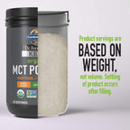 Garden of Life Dr. Formulated Keto Organic MCT Powder - 30 Servings, 6g MCTs from Coconuts plus Prebiotic Fiber & Probiotics, Certified Organic, Non-GMO, Vegan, Gluten Free